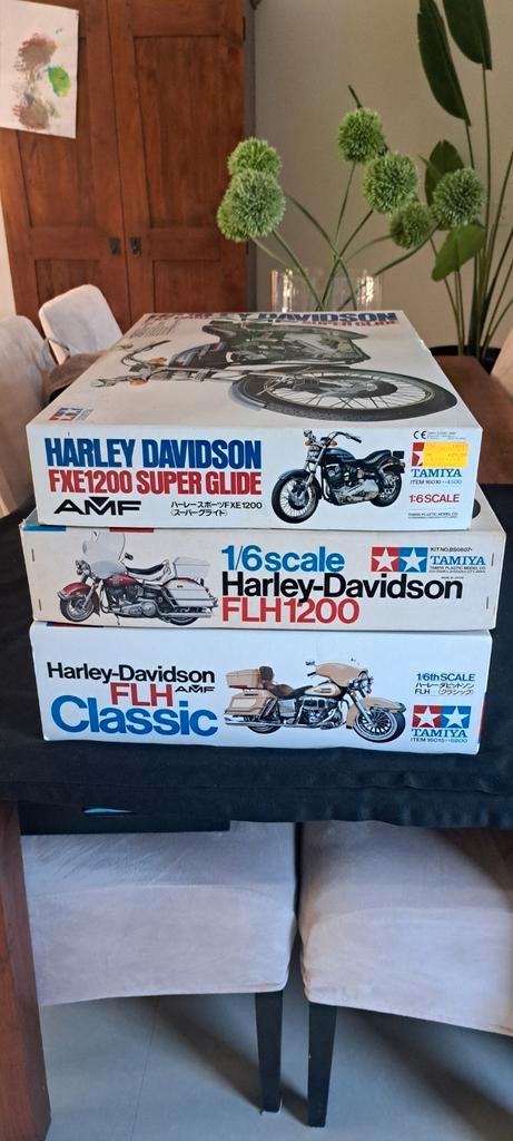 vintage tamiya 1:6 harley davidson, Hobby en Vrije tijd, Modelbouw | Auto's en Voertuigen, Zo goed als nieuw, 1:32 tot 1:50, Tamiya