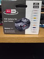Bosch 18volt 3.0 Ah (PBA18V3.0AhW-C 1600A02P4P) power 4 all, Ophalen of Verzenden, Nieuw