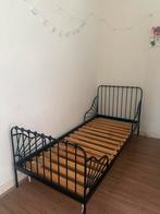 Ikea meegroeibed ZWART, Huis en Inrichting, Slaapkamer | Bedden, Gebruikt, Eenpersoons, Zwart, Ophalen of Verzenden