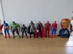 Set van 7 actiehelden met 2 maskers, Ophalen, Zo goed als nieuw