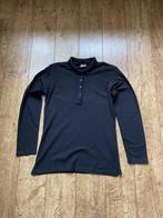 Zwarte polo lange mouw US Basic  maat L, Zwart, Maat 42/44 (L), Ophalen of Verzenden, Zo goed als nieuw