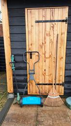 Grasmaaier, Bosh trimmer, 2 harken, Tuin en Terras, Grasmaaiers, Handgrasmaaier, Ophalen of Verzenden, 50 cm of meer, Gardena