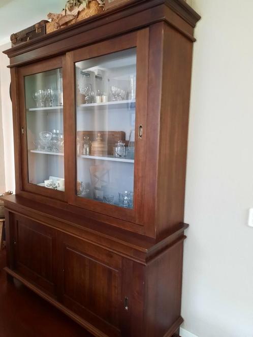 Buffetkast servieskast vitrinekast kabinet kast landelijk, Huis en Inrichting, Kasten | Buffetkasten, Gebruikt, 200 cm of meer