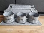 Emaille grijs gewolkt en meer, Antiek en Kunst, Antiek | Emaille, Ophalen of Verzenden