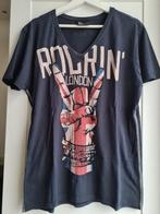 T-shirt Non Grada Tribute to Music maat XL, Kleding | Heren, T-shirts, Blauw, Ophalen of Verzenden, Maat 56/58 (XL), Zo goed als nieuw