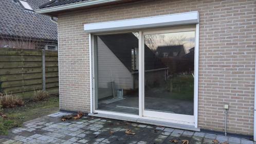 Diverse kozijnen en schuifpui, Doe-het-zelf en Verbouw, Kozijnen en Schuifpuien, Gebruikt, Raamkozijn, Hout, Inclusief glas, Ophalen