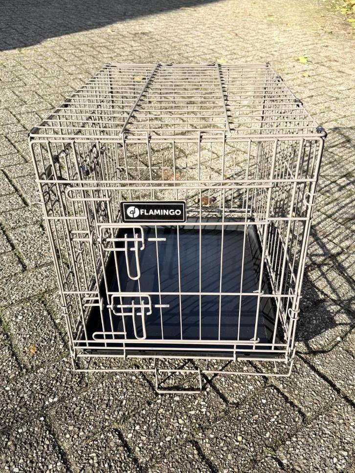 Hondenbench Flamingo Medium, Dieren en Toebehoren, Overige Dieren-accessoires, Zo goed als nieuw, Ophalen
