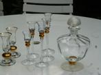kristallen wijnglazen  steel met gouden bal + meer, Antiek en Kunst, Ophalen of Verzenden