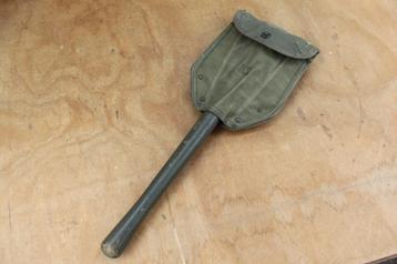 = US M1943 Entrenching Tool Shovel 1944 Met Cover = beschikbaar voor biedingen