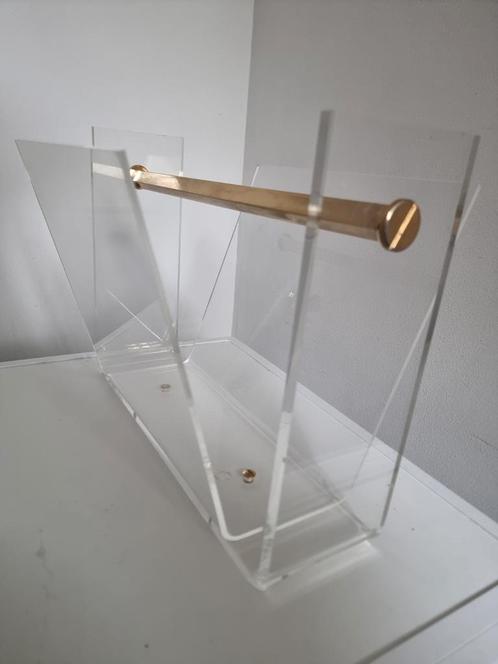 David de Lange plexiglas lectuurbak krantenbak, Huis en Inrichting, Woonaccessoires | Krantenbakken en Lectuurbakken, Gebruikt