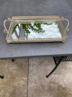 Vintage Spiegel Dienblad met Handvatten, Antiek en Kunst, Ophalen