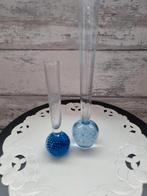 2 solifleur spijkervaasjes blauw, Ophalen of Verzenden