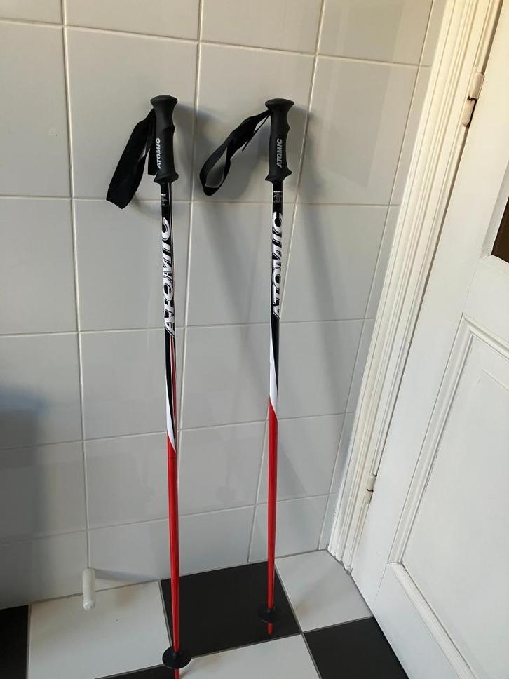 Skistokken Atomic lengte 1.15 m - Lees en zie foto’s, Sport en Fitness, Skiën en Langlaufen, Zo goed als nieuw, Stokken, Skiën