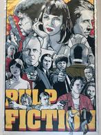 Pulp Fiction, Poster op doek., Ophalen of Verzenden, Gebruikt, A1 t/m A3, Film en Tv