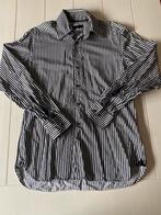Zwart wit gestreept overhemd R2 Westbrook heren (maat 41), Ophalen of Verzenden, Gedragen, Zwart, Halswijdte 41/42 (L)