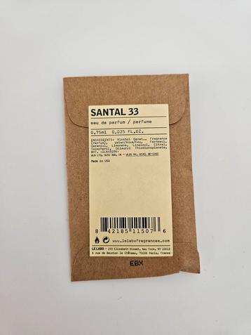Le Labo - Eau de Parfum - Santal 33 - 0,75ml beschikbaar voor biedingen