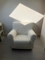 GRATIS! Fauteuil wit beige, Ophalen, Eenpersoons, 75 tot 100 cm, Zo goed als nieuw