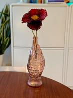 Fidrio vis vaas / karaf roze glas decoratief designobject, Huis en Inrichting, Woonaccessoires | Vazen, Overige kleuren, Ophalen of Verzenden