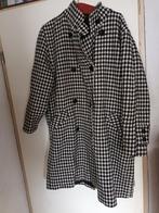 H&M ? Didi ? lange wollen winterjas zwart wit. mt 40, Maat 38/40 (M), H&M, Zwart, Ophalen of Verzenden