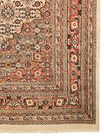 Handmade Persian wool Bidjar carpet crème India 251x357cm, Persian Perzisch vintage oosters hype, Gebruikt, Crème, 200 cm of meer
