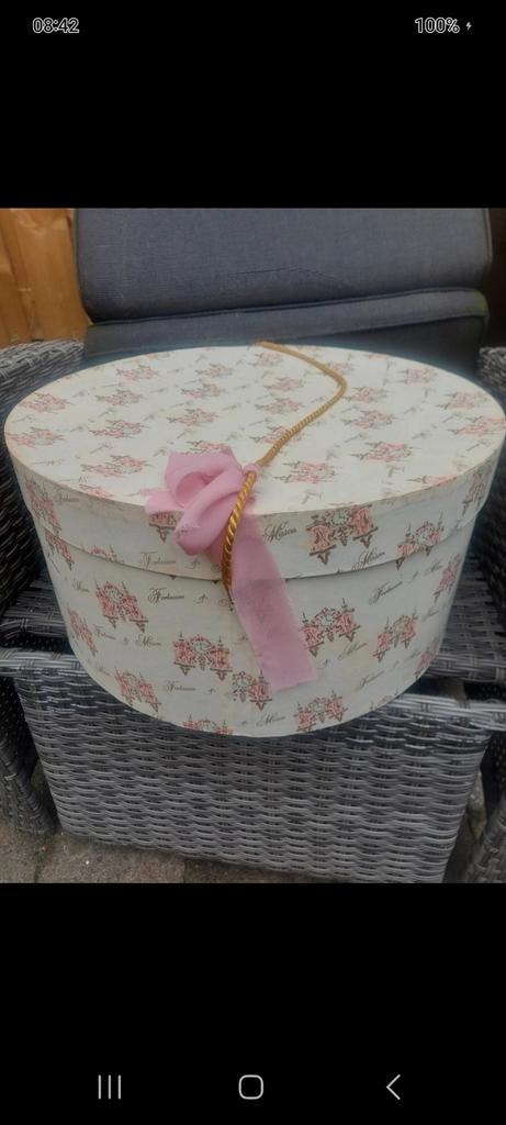 Prachtige hele grote Vintage Fortnum and Mason hoeden doos, Antiek en Kunst, Curiosa en Brocante, Ophalen of Verzenden