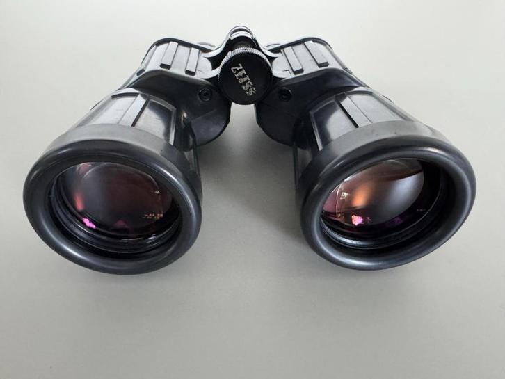 Zeiss 15x60 T* GA verrekijker met statief-adapter, Audio, Tv en Foto, Optische apparatuur | Verrekijkers, Refurbished, Porro (met knik)