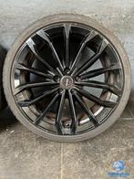 6mm!  Audi A3 VW Caddy Golf Leon 19 inch zwarte velgen 5x112, Auto-onderdelen, Banden en Velgen, Gebruikt, Banden en Velgen, 17 inch