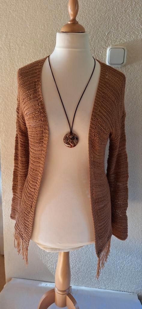 Boho gypsy style gehaakt vestje van Geisha, mt S/36, Kleding | Dames, Truien en Vesten, Gedragen, Maat 36 (S), Overige kleuren