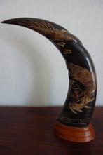 Runder hoorn bewerkt, kunst., Ophalen of Verzenden