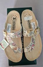 NIEUW! MEPHISTO LEREN TEENSLIPPER MULTICOLOURED MT 39, Slippers, Nieuw, Ophalen of Verzenden, Overige kleuren