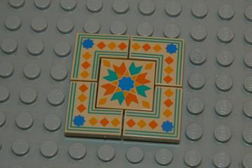 L905 Tegels 2x2 beige decoratie tegels 1x 2x2 en 4x hoek beschikbaar voor biedingen