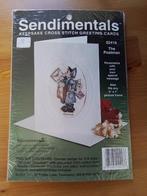 borduurpakketje voor een kaart van hummeltje, Hobby en Vrije tijd, Borduren en Borduurmachines, Ophalen of Verzenden, Zo goed als nieuw