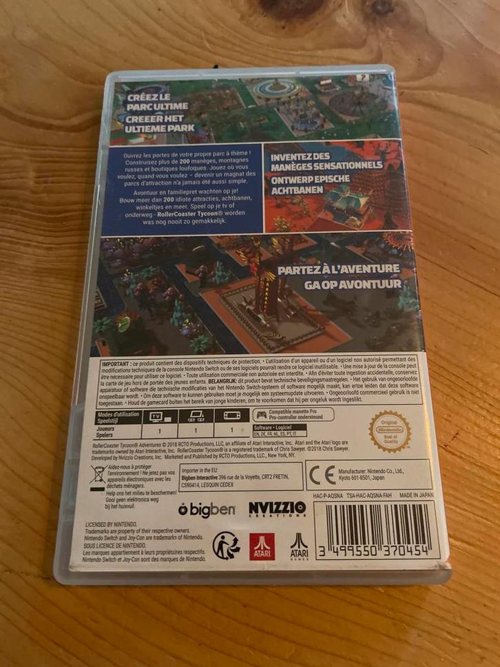 RollerCoaster Tycoon Adventures - Nintendo Switch, Spelcomputers en Games, Games | Nintendo Switch, Zo goed als nieuw, Simulatie