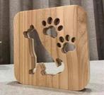 Houten LED-nachtlampje hond, USB, nieuw, Ophalen of Verzenden, Nieuw, Art Deco