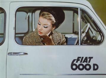 Folder FIAT 600D/ 600 Multipla 10/ 1965 NL beschikbaar voor biedingen