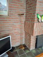 Staande halogeen lamp laag model messing met dimmer, Ophalen, 100 tot 150 cm, Modern klassiek, Zo goed als nieuw
