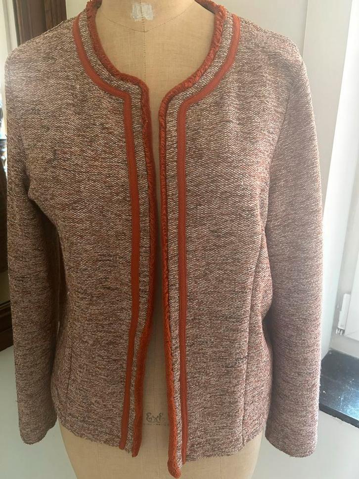 Eksept Blazer met Top - Roestbruin - XL, Kleding | Dames, Jasjes, Kostuums en Pakken, Zo goed als nieuw, Jasje, Maat 46/48 (XL) of groter