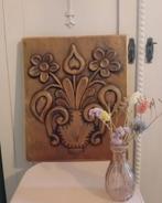 Houten vintage wandbord, Ophalen of Verzenden