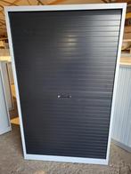 Metalen Bulo roldeurkast met 4 legborden, grijs/zwart, Ophalen, Gebruikt, 100 tot 150 cm, Metaal