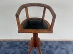 GAVE ZELDZAME ANTIEKE HOUTEN KINDER KAPPERS DRAAI STOEL, Ophalen
