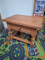 Eikenhouten Bijzettafeltje met Lade, Ophalen, Minder dan 45 cm, Minder dan 55 cm, Gebruikt