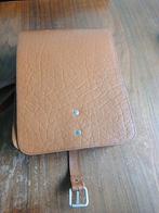 Vintage Bruine Leren Tas, Ophalen of Verzenden, Gebruikt, Bruin, Handtas