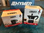 Bialetti “Hymer” set: Moka Express + 4x kop/schotel & koffie, Ophalen of Verzenden, Nieuw
