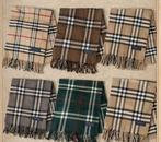 Partij van 10 originele Burberry sjaals 100% cashmere, Maat 46/48 (XL) of groter, Ophalen of Verzenden, Burberry, Sjaal
