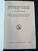 Vermomde Nederlandse en Vlaamse schrijvers - A. De kempenaer, Ophalen of Verzenden, Gelezen