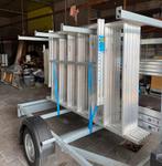Euroscaffold rolsteiger + aanhanger 8,2 meter ZGAN, Ophalen, Zo goed als nieuw, Rolsteiger of Kamersteiger, Minder dan 2 meter