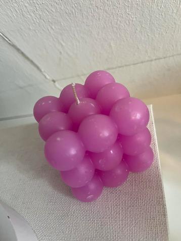 Roze bubbelkaars 