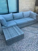 Loungebank met kussens, Tuin en Terras, Tuinsets en Loungesets, Ophalen, Gebruikt, 3 zitplaatsen, Loungeset