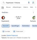 2x tickets Feyenoord - Fortuna Sittard (KUIP ROTTERDAM), Tickets en Kaartjes, Losse kaart, Twee personen, November