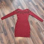 Wijnrode Midi-jurk van Moewy, One size, Ophalen of Verzenden, Zo goed als nieuw, Onder de knie